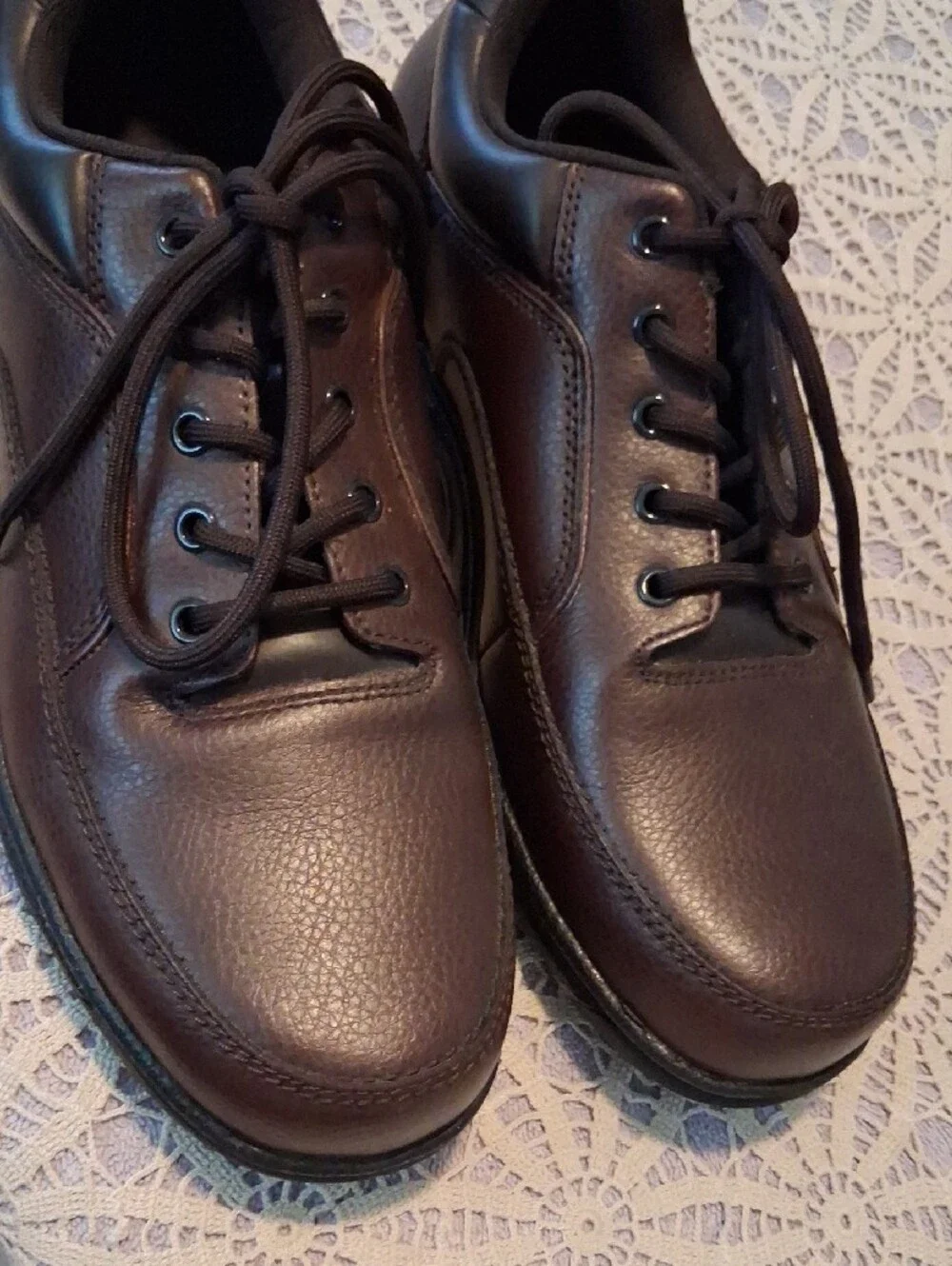 Rockport Brown Leather Lace-Up Casual Oxfords
